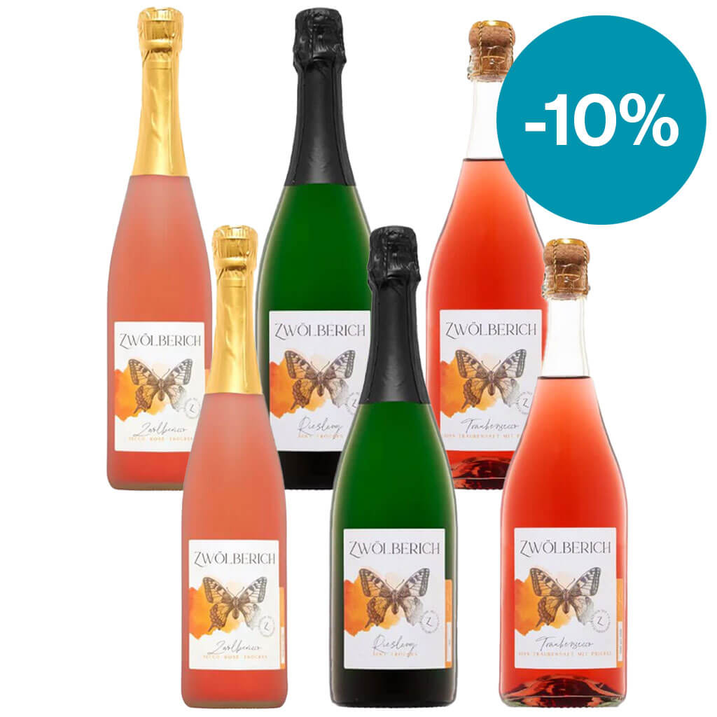 Schaumwein-Probierpaket "Prickel für alle Sinne"